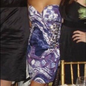 Lipsy London Sequin Ruched Dress with Sequins